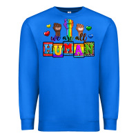 True Royal we are all human Premium Sweatshirt - Zillion Design Studio