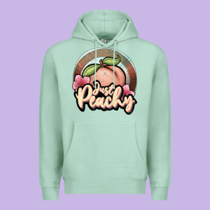 Just Peachy Premium Hoodie Designed By Jahusdesignshop