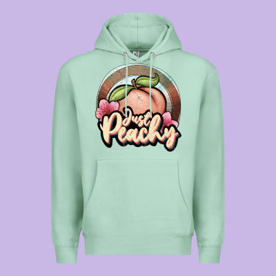 Just Peachy Premium Hoodie Designed By Jahusdesignshop