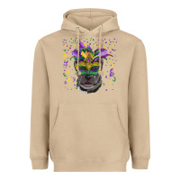 Mushroom mardi gras  mask pitbull Heavyweight Hoodie - RanaPortraitStore