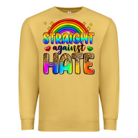 Antique Gold straight against hate Premium Sweatshirt - Zillion Design Studio