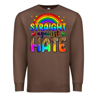 Chestnut straight against hate Premium Sweatshirt - Zillion Design Studio