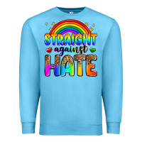 Ocean Blue straight against hate Premium Sweatshirt - Zillion Design Studio