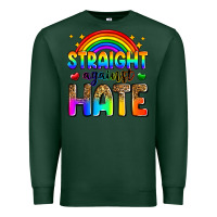 Sports Green straight against hate Premium Sweatshirt - Zillion Design Studio