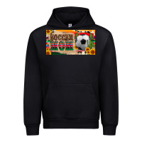 Black soccer mom with ball and sunflower cactus serape licanse plate Urban Hoodie - Artiststas