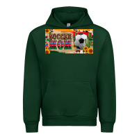 Forest Green soccer mom with ball and sunflower cactus serape licanse plate Urban Hoodie - Artiststas