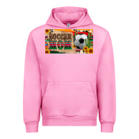 Fuchsia Pink soccer mom with ball and sunflower cactus serape licanse plate Urban Hoodie - Artiststas