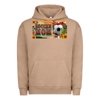 Pigment Burro soccer mom with ball and sunflower cactus serape licanse plate Urban Hoodie - Artiststas
