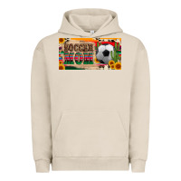 Pigment French Oak soccer mom with ball and sunflower cactus serape licanse plate Urban Hoodie - Artiststas