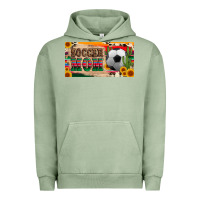 Pigment Oil Green soccer mom with ball and sunflower cactus serape licanse plate Urban Hoodie - Artiststas
