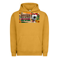 Pigment Peanut Butter soccer mom with ball and sunflower cactus serape licanse plate Urban Hoodie - Artiststas