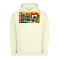 Pigment Pistachio soccer mom with ball and sunflower cactus serape licanse plate Urban Hoodie - Artiststas