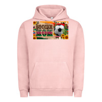 Pigment Salmon soccer mom with ball and sunflower cactus serape licanse plate Urban Hoodie - Artiststas