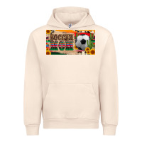 Sandshell soccer mom with ball and sunflower cactus serape licanse plate Urban Hoodie - Artiststas