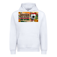 White soccer mom with ball and sunflower cactus serape licanse plate Urban Hoodie - Artiststas