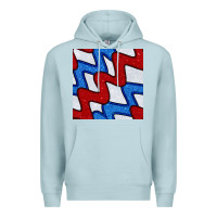 Blue Mist Glitter 4th Of July Seamless Pattern Premium Hoodie - BundleAndBundleShop