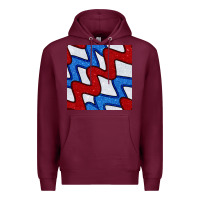 Burgundy Glitter 4th Of July Seamless Pattern Premium Hoodie - BundleAndBundleShop