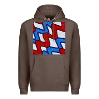 Coffee Glitter 4th Of July Seamless Pattern Premium Hoodie - BundleAndBundleShop