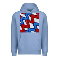 Colony Blue Glitter 4th Of July Seamless Pattern Premium Hoodie - BundleAndBundleShop