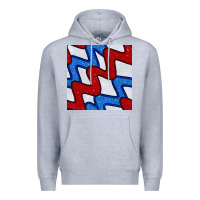 Heather Grey Glitter 4th Of July Seamless Pattern Premium Hoodie - BundleAndBundleShop