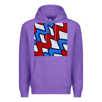 Purple Glitter 4th Of July Seamless Pattern Premium Hoodie - BundleAndBundleShop