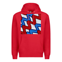 Red Glitter 4th Of July Seamless Pattern Premium Hoodie - BundleAndBundleShop