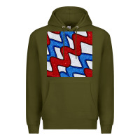 Army Green Glitter 4th Of July Seamless Pattern Premium Hoodie - BundleAndBundleShop