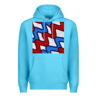Ocean Blue Glitter 4th Of July Seamless Pattern Premium Hoodie - BundleAndBundleShop