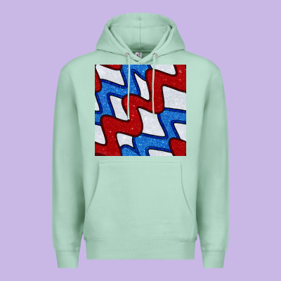 Glitter 4th Of July Seamless Pattern Premium Hoodie Designed By Bundleandbundleshop