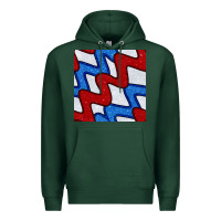 Sports Green Glitter 4th Of July Seamless Pattern Premium Hoodie - BundleAndBundleShop