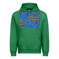 Emerald leopard background turquoise and gold 3200x2400 Urban Hoodie - AdoDesignShop