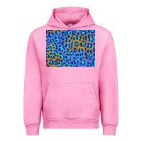 Fuchsia Pink leopard background turquoise and gold 3200x2400 Urban Hoodie - AdoDesignShop