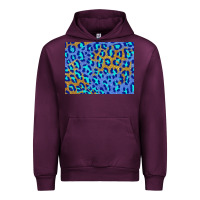 Mauve Wine leopard background turquoise and gold 3200x2400 Urban Hoodie - AdoDesignShop