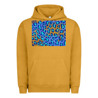 Pigment Peanut Butter leopard background turquoise and gold 3200x2400 Urban Hoodie - AdoDesignShop