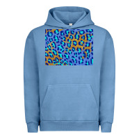 Pigment Pebble Blue leopard background turquoise and gold 3200x2400 Urban Hoodie - AdoDesignShop