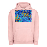 Pigment Salmon leopard background turquoise and gold 3200x2400 Urban Hoodie - AdoDesignShop
