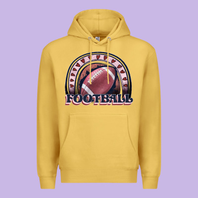 Football Rainbow Premium Hoodie Designed By Jahusdesignshop