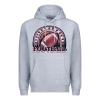 Heather Grey football rainbow Premium Hoodie - JahusDesignShop