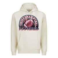 Oatmeal Heather football rainbow Premium Hoodie - JahusDesignShop