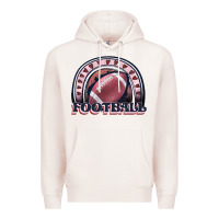 Pale Pink football rainbow Premium Hoodie - JahusDesignShop