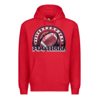 Red football rainbow Premium Hoodie - JahusDesignShop