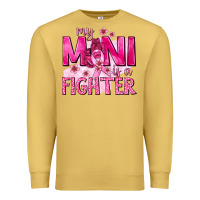 Antique Gold My Mini Is a Fighter with Ribbon Premium Sweatshirt - texasbilliewilder