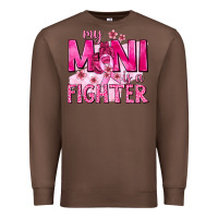 Chestnut My Mini Is a Fighter with Ribbon Premium Sweatshirt - texasbilliewilder