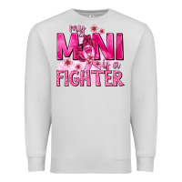 Dove Grey My Mini Is a Fighter with Ribbon Premium Sweatshirt - texasbilliewilder