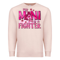 Pale Pink My Mini Is a Fighter with Ribbon Premium Sweatshirt - texasbilliewilder