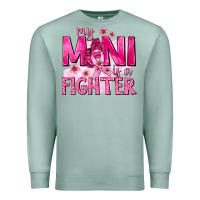 Seafoam My Mini Is a Fighter with Ribbon Premium Sweatshirt - texasbilliewilder