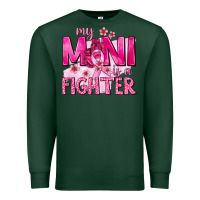 Sports Green My Mini Is a Fighter with Ribbon Premium Sweatshirt - texasbilliewilder