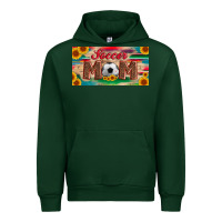 Forest Green soccer mom with ball and sunflower and serape licanse plate Urban Hoodie - Artiststas