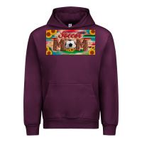 Mauve Wine soccer mom with ball and sunflower and serape licanse plate Urban Hoodie - Artiststas
