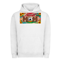 Soccer Mom With Ball And Sunflower And Serape Licanse Plate Urban Hoodie | Teevron